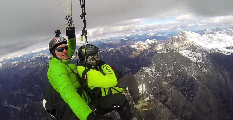 Escursione con volo in parapendio biposto - Alpi Carniche