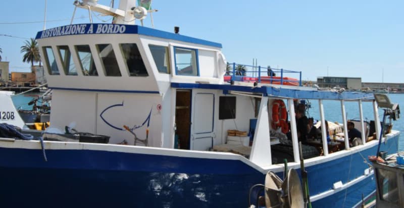 Mangiare a bordo di un peschereccio