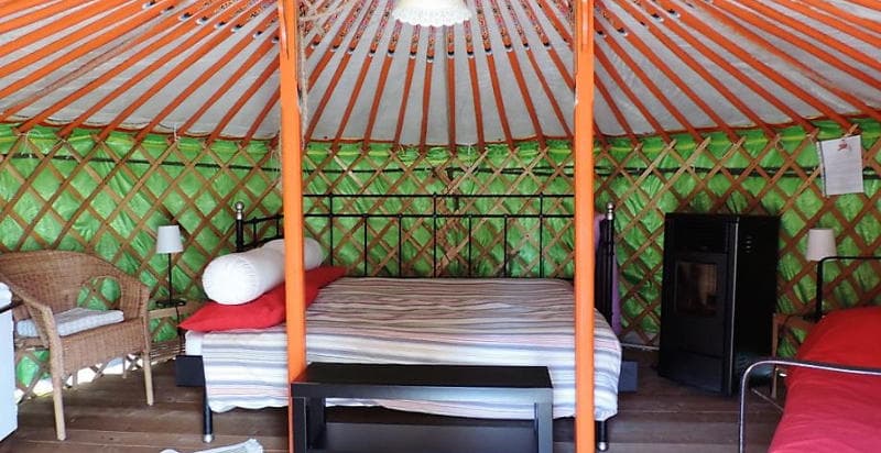 Pernottamento in yurta