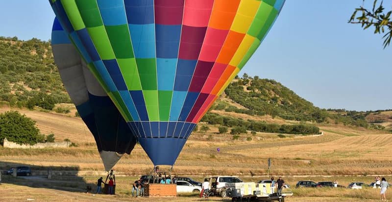 Volo romantico in mongolfiera per due